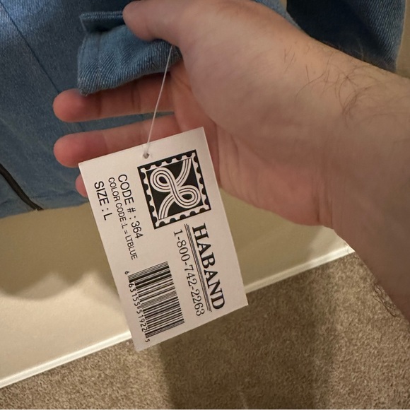 Vintage Deadstock 80s/90s Denim Flannel Lined Full Zip Jacket - Picture 4 of 4